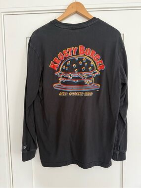 Adidas X The Simpsons Black Long-Sleeve Krusty Burger Graphic Tee Men’s Size M